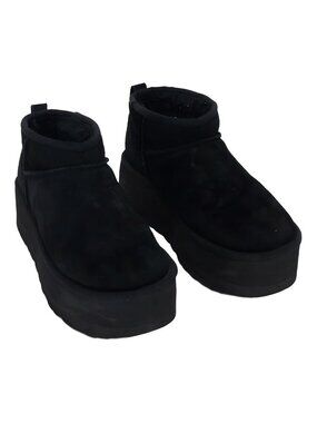 UGG Women's Classic Ultra Mini Platform Boot Black US 8M EU 39